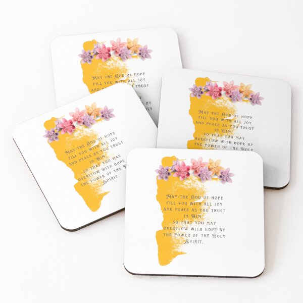 Item preview, May the God of Hope - Inspirational Bible Quotes designed and sold by Kagaz Kala.