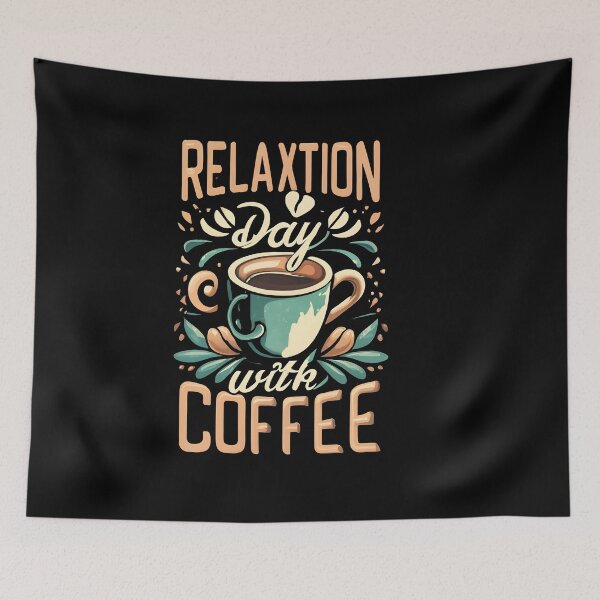 Item preview, Enjoy a Serene 'Relaxation Day with Coffee', Vintage coffee design, Coffee lover's gift. designed and sold by im9creative.