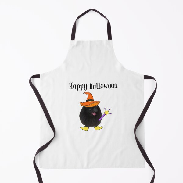 Item preview, Happy Halloween, black dog, pink tongue, yellow shoes , Orange Hat, Scary Ghost, Trick-or-Treat, October 31 designed and sold by Grab-it-fast.