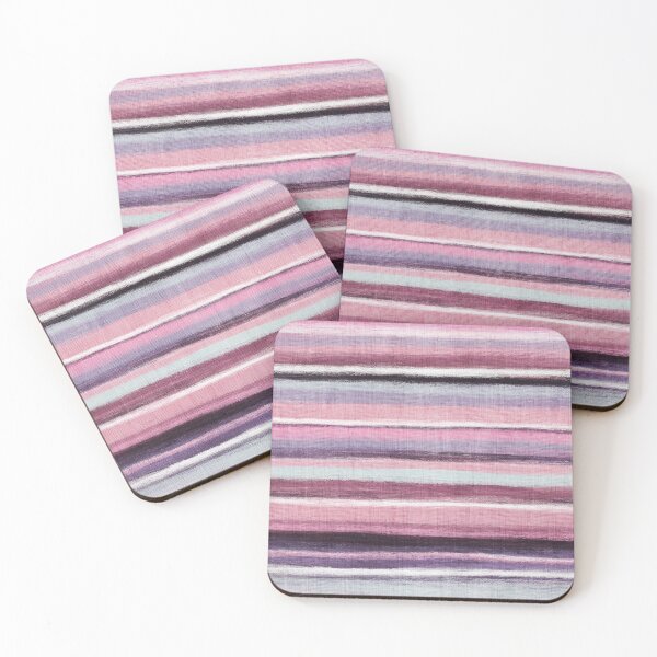Item preview, Pink Purple Plum Rustic Textured Stripes designed and sold by micklyn.
