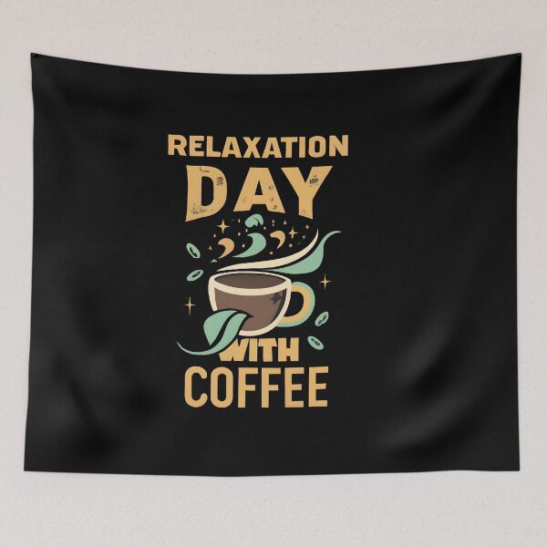 Item preview, Enjoy a Serene 'Relaxation Day with Coffee', Vintage coffee design, Coffee lover's gift. designed and sold by im9creative.