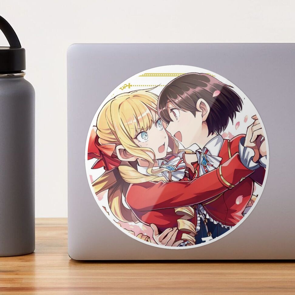 Rei x Claire, Watashi no Oshi wa Akuyaku Reijou, Yuri Anime, I'm In Love  with The Villainess Wataoshi Sticker for Sale by Everyday Inspiration