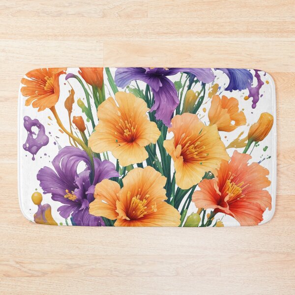Item preview, Artistic image of beautiful colorful flower splashes. designed and sold by Natcharee.