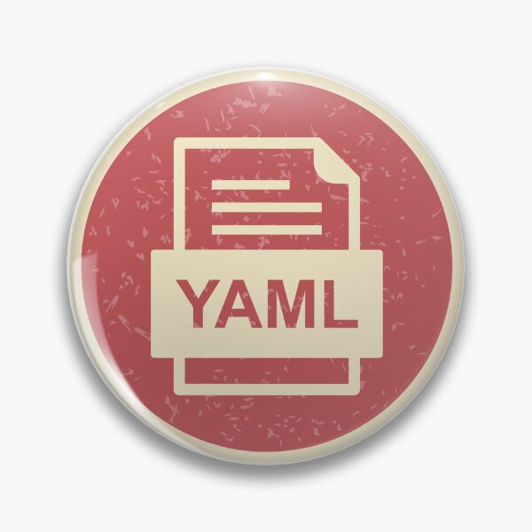 Item preview, YAML – Retro Badge in Gold and Yellow designed and sold by cookieandcode.