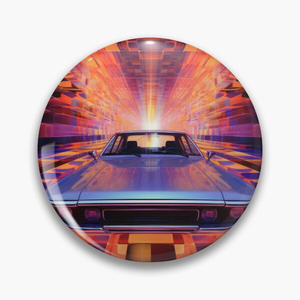 Item preview,  Intricate, multilayered geometric pattern with a car designed and sold by Whimsicalhub.