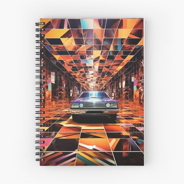 Item preview, psychedelic art style of intricate, multilayered geometric pattern with a car designed and sold by Whimsicalhub.