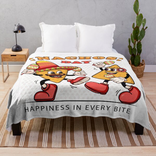 Item preview, Nachos day. A pair of dancing nachos holding macaras designed and sold by Kevyn Adha.