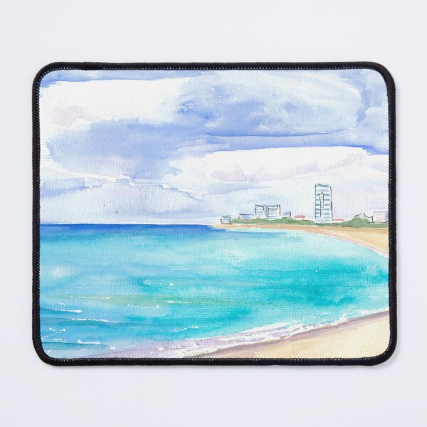 Item preview, Sint Maarten Beach Strand Mullet Bay with Caribbean Waters designed and sold by artshop77.