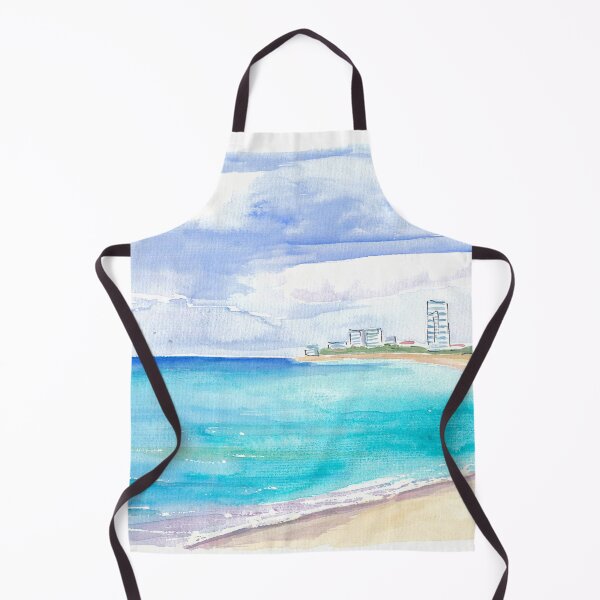 Item preview, Sint Maarten Beach Strand Mullet Bay with Caribbean Waters designed and sold by artshop77.