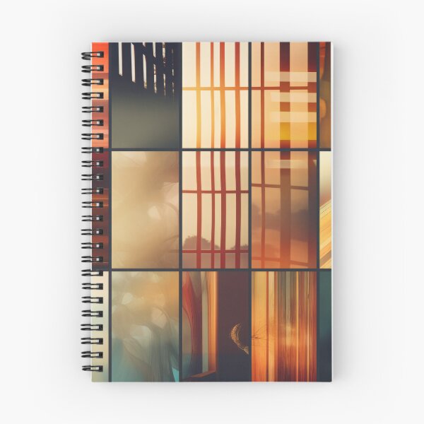 Item preview, Collage of intricate, multilayered geometric pattern with warm color tones designed and sold by Whimsicalhub.