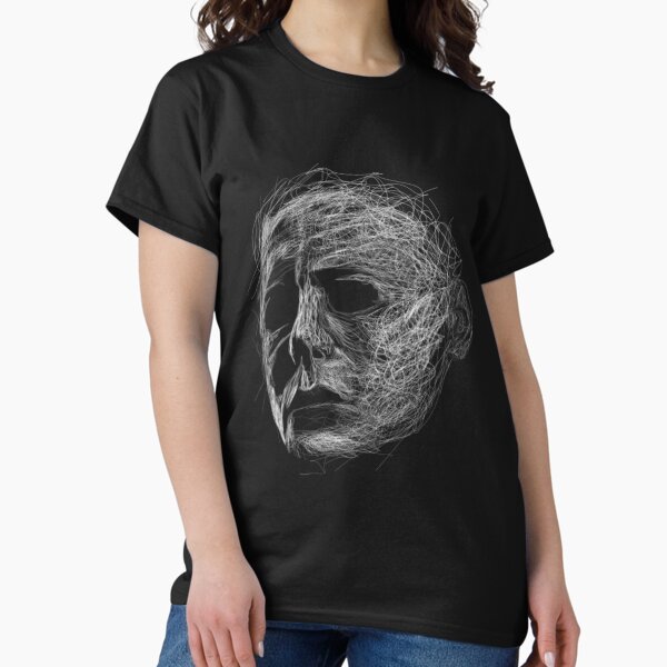 Item preview, Michael Myers Art Shirt, Michael Myers Homage Tshirt, Myers Thriller T-Shirt Friday the 13th Horror, Stranger Shirt, Halloween Shirt designed and sold by ShiloHall.