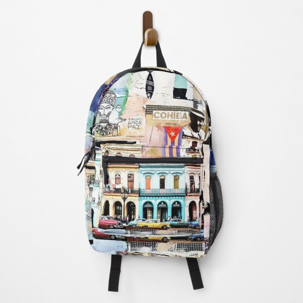 Item preview, La Habana Havana Cuba, Pop Art, Modern Art, City Palmtree Buildings designed and sold by ExquisiteShots.