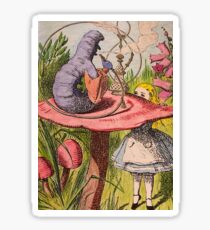 Alice and Absolem Wonderland Sticker