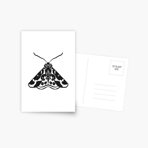 Motte 01 in Schwarz-Weiß Postkarte