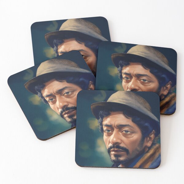 Item preview, Portrait of man in a hat and coat painting designed and sold by Meena-tta.