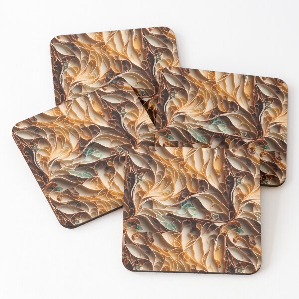Item preview, Autumn abstract background quilling pettern designed and sold by StickerificArt.