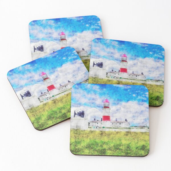 Item preview, Digital Watercolour - Souter Lighthouse - Whitburn, Sunderland designed and sold by MichaelBShannon.