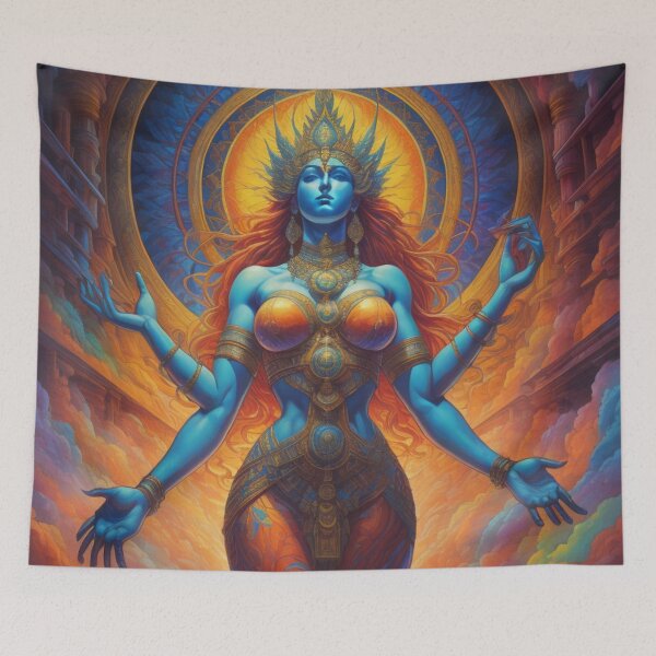 Item preview, Our Holy Mother of Raves in the temple of PLUR designed and sold by MidknightBpaw.