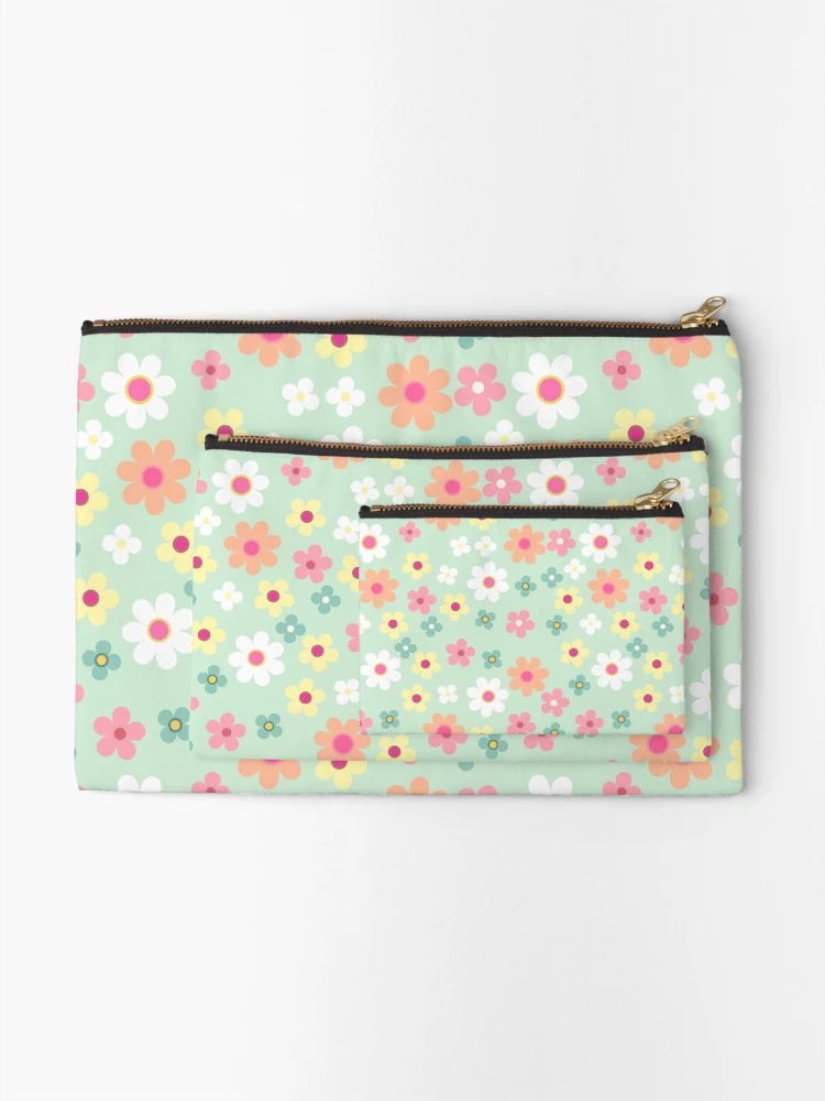 Thumbnail 2 of 4, Zipper Pouch, Flora designed and sold by InfinityPattern.