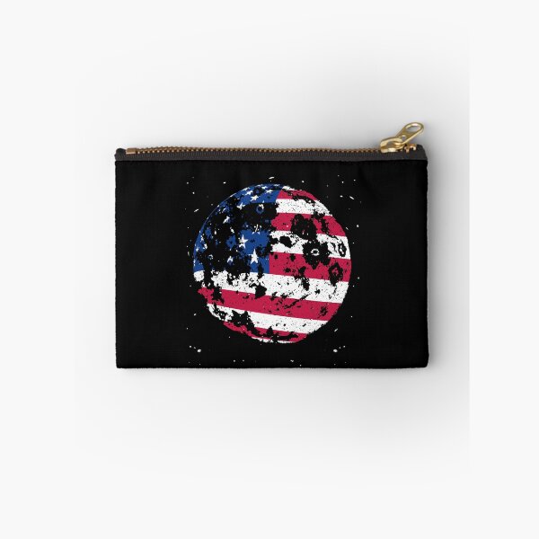 Item preview, Moon USA Flag in Space creative distressed design  designed and sold by venomousvector.