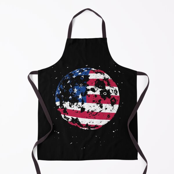 Item preview, Moon USA Flag in Space creative distressed design  designed and sold by venomousvector.