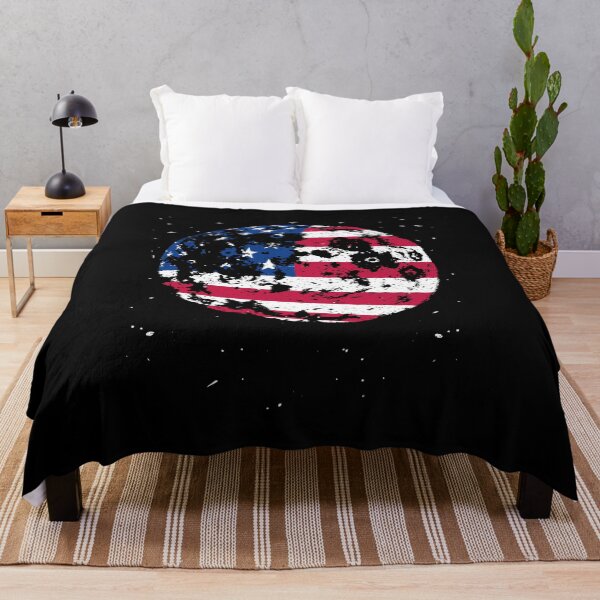 Item preview, Moon USA Flag in Space creative distressed design  designed and sold by venomousvector.