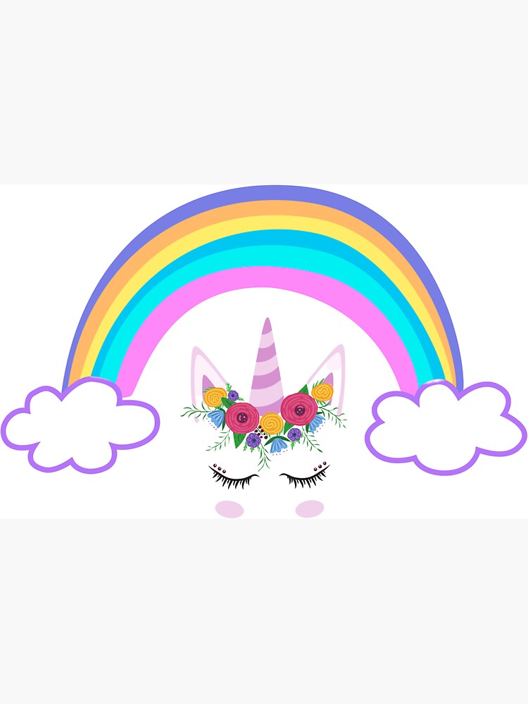 Tête de cheval arc-en-ciel design logo dégradé coloré | Vecteur Premium