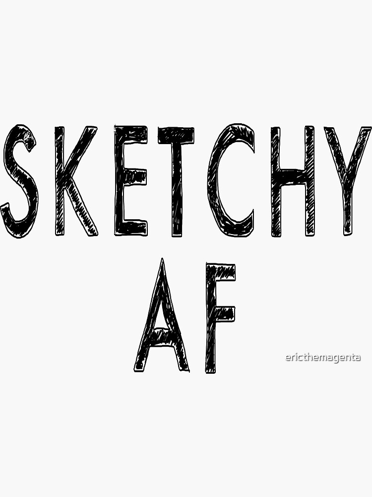 Sketchy AF Scribble Font Sketch Book Logo iPad Case & Skin for