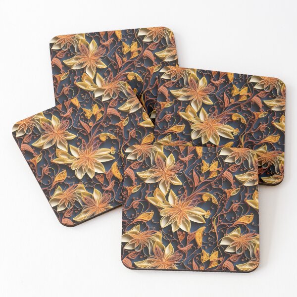 Item preview, Autumn abstract background quilling pettern designed and sold by StickerificArt.