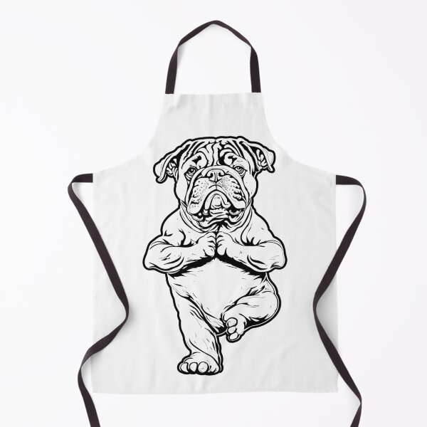 Item preview, English Bulldog Yoga Puppy Funny Dogs Tree Pose Vrikshasana designed and sold by GrandeDuc.