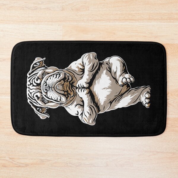 Item preview, English Bulldog Yoga Puppy Funny Dogs Tree Pose Vrikshasana designed and sold by GrandeDuc.