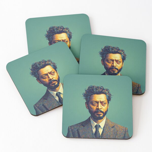 Item preview, Portrait of man in a beard, tie and suit green painting designed and sold by Meena-tta.