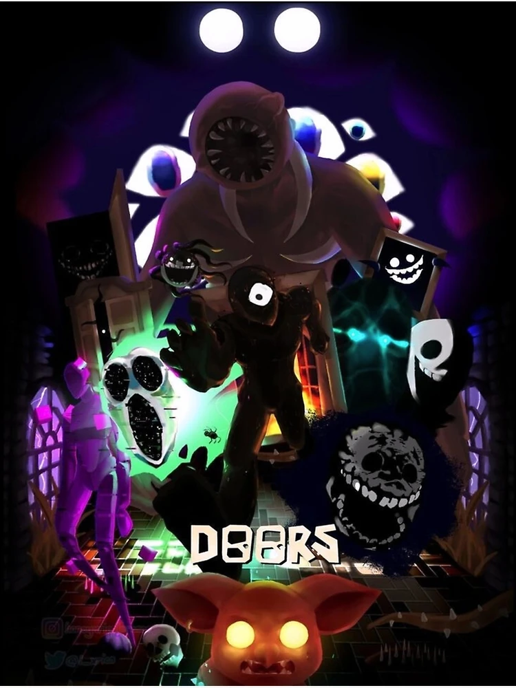 Roblox doors monsters  Poster by doorzz