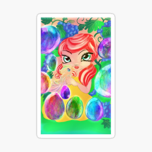 Garden Girl Sticker