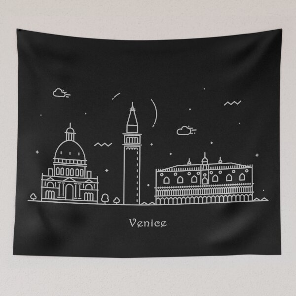 Item preview, Venice Skyline Minimal Line Art Poster designed and sold by A Deniz Akerman.