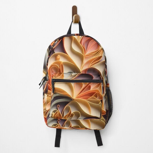 Item preview, Autumn abstract background quilling pettern designed and sold by StickerificArt.