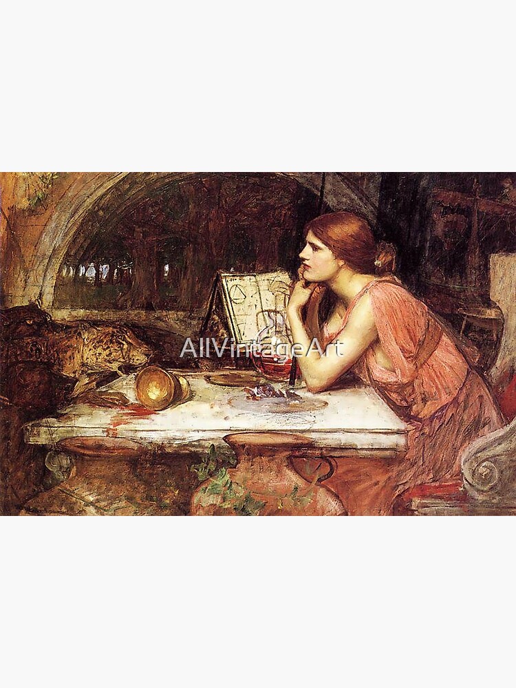 John William Waterhouse - Sketch of Circe 1911-1914 Fine Art by AllVintageArt