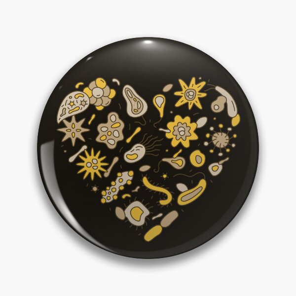 Item preview, Bacteria and Microbes Heart creative Heart-shaped Microbiology Science colored design for biology geeks designed and sold by venomousvector.