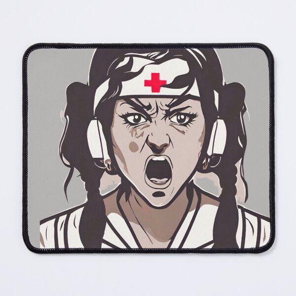 Item preview, Nurse Stike Angry Nurse designed and sold by CyberArtistOne.