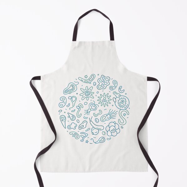 Item preview, Microbes and Bacteria round Microbiology thin line design for Science Geeks designed and sold by venomousvector.