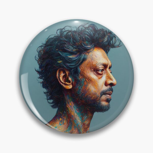 Item preview, Portrait of man in a beard, teal painting designed and sold by Meena-tta.