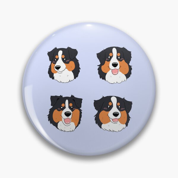 Item preview, Cute black tri australian shepherd dog face pack  designed and sold by Yaragold.