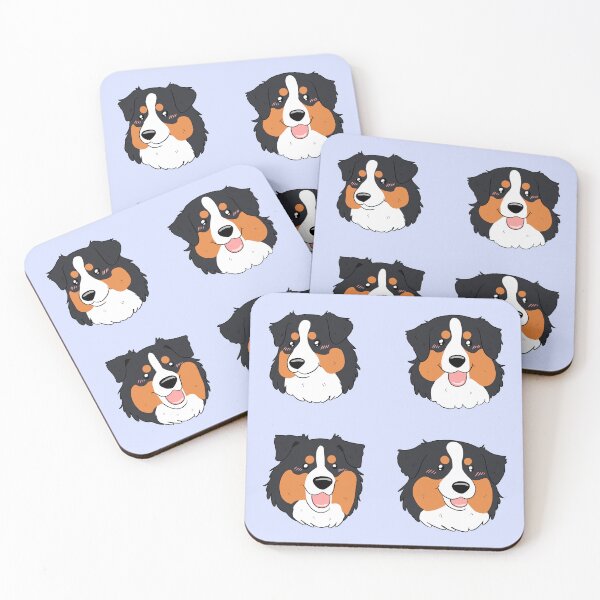 Item preview, Cute black tri australian shepherd dog face pack  designed and sold by Yaragold.