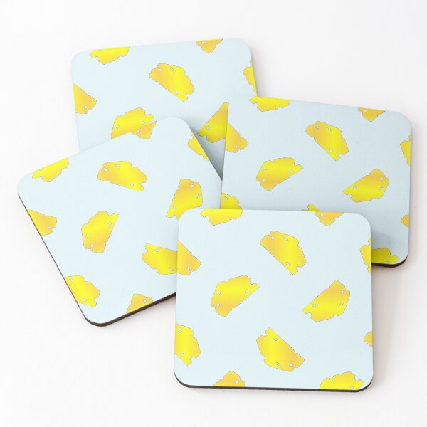 Item preview, Cheese slices on blue designed and sold by tetibright.