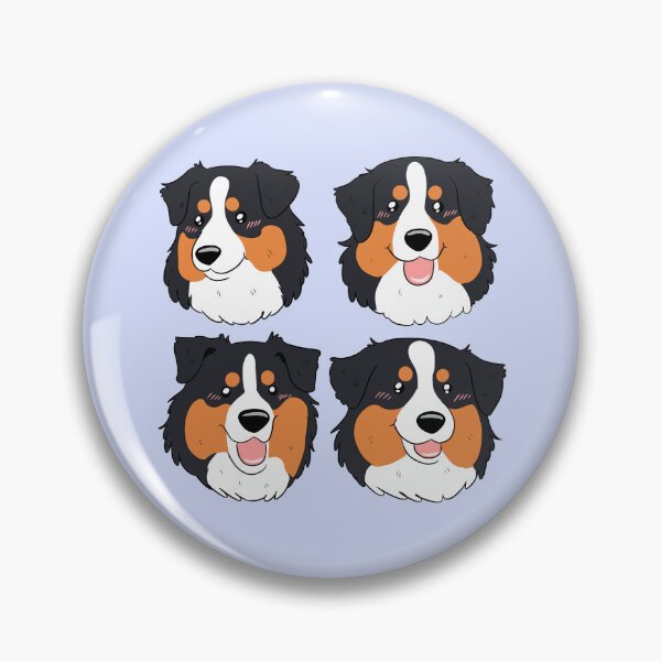 Item preview, Cute black tri australian shepherd dog face pattern  designed and sold by Yaragold.