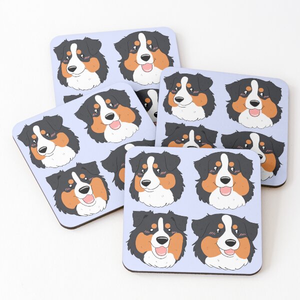 Item preview, Cute black tri australian shepherd dog face pattern  designed and sold by Yaragold.