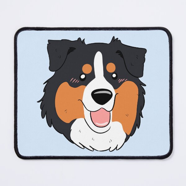 Item preview, Cute black tri australian shepherd dog face designed and sold by Yaragold.