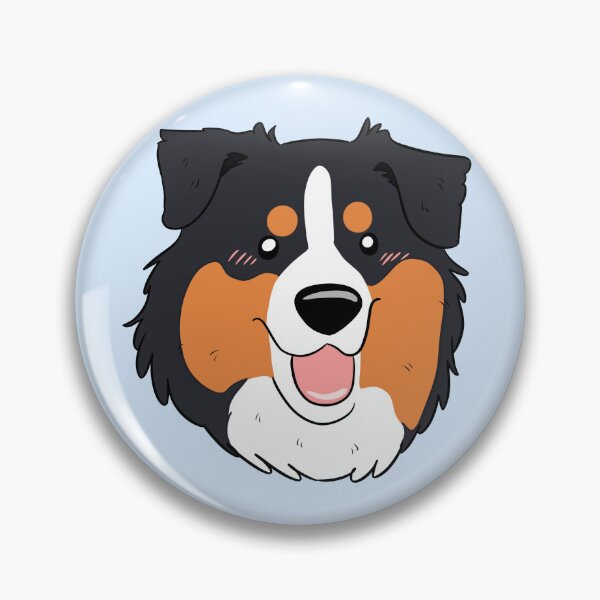 Item preview, Cute black tri australian shepherd dog face designed and sold by Yaragold.