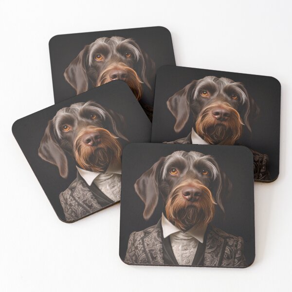 Item preview, German Wirehaired Pointer Dog in Suit designed and sold by Merchgard.