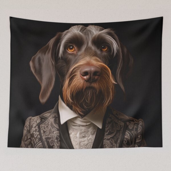 Item preview, German Wirehaired Pointer Dog in Suit designed and sold by Merchgard.